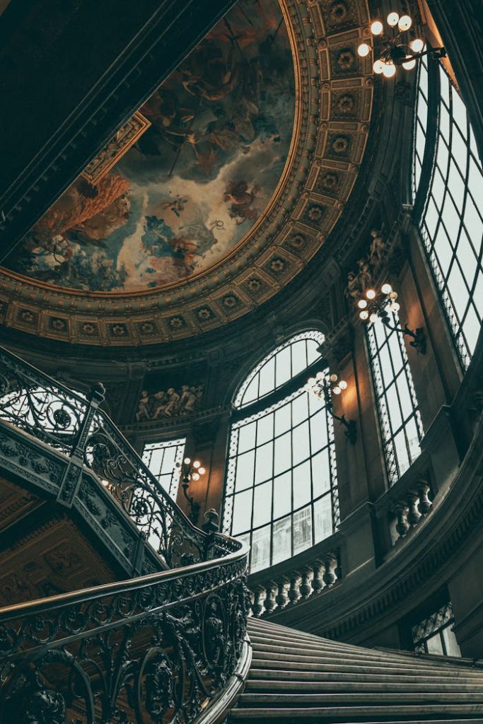 Painting on Ceiling of National Art Museum in Mexico City