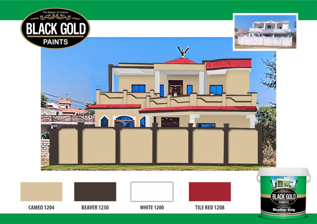 Exterior — Cameo, Beaver & Tile Red